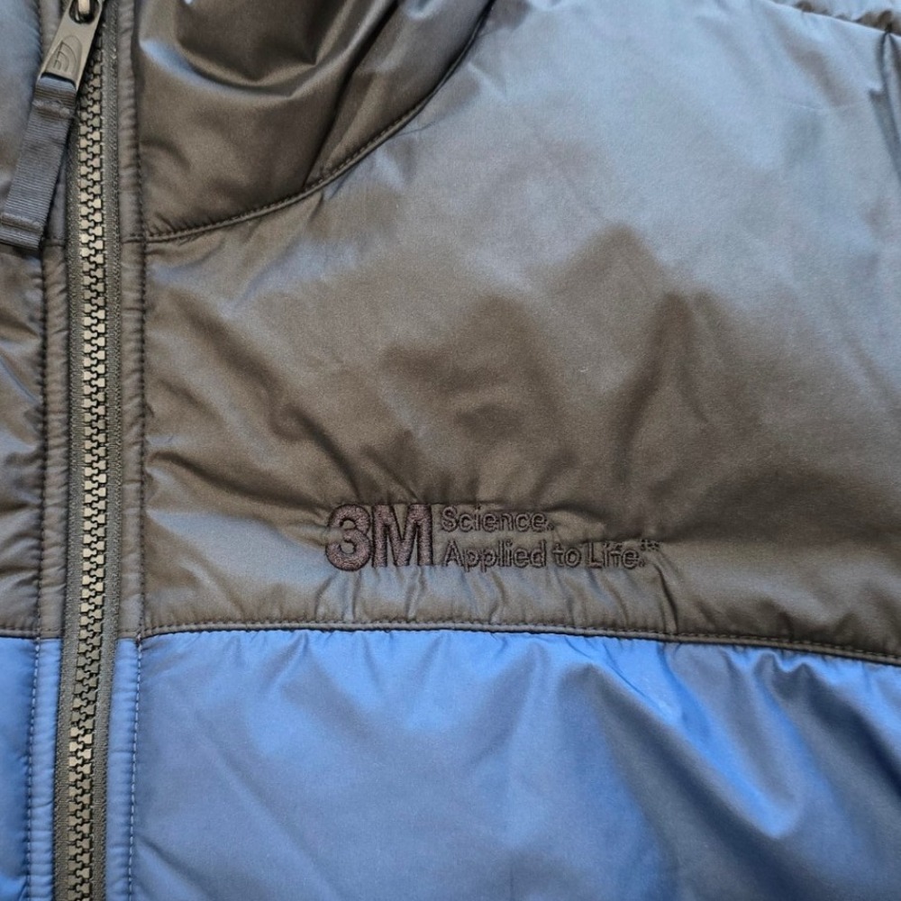 The North Face Everyday Puffer Jacket Blue Black Men's Size L w/3M Logo - Picture 3 of 11